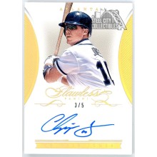 Chipper Jones 2016 Panini Flawless Holo Gold Autograph Card #FS-CJ 3/5
