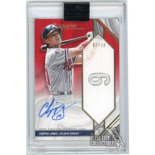 Chipper Jones 2022 Topps Luminaries Home Run Kings Red Auto Card #HRK-CJ 02/10