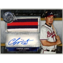 Chipper Jones 2020 Topps Museum Momentous Patch Autograph Card #JPA-CJ 03/15