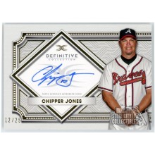 Chipper Jones 2022 Topps Definitive Collection Autograph Card #DCA-CJ 12/25
