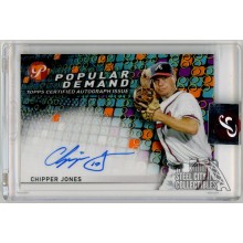 Chipper Jones 2022 Topps Pristine Popular Demand Autograph Card #PDA-CJ 20/25
