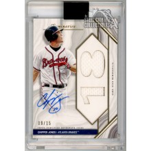 Chipper Jones 2022 Topps Luminaries Home Run Kings Patch Autograph Card 09/15