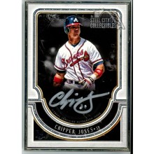 Chipper Jones 2018 Topps Museum Collection Framed Autograph Card #MFA-CJ 03/15