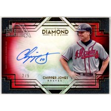 Chipper Jones 2021 Topps Diamond Icons Red Autograph Card #DIA-CJ 2/5