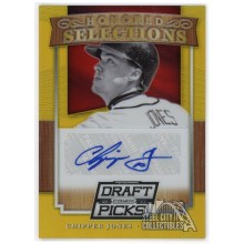 Chipper Jones 2014 Panini Prizm Perennial Draft Picks Gold Prizm Auto 01/10