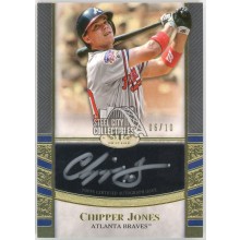 Chipper Jones 2021 Topps Tier One Autograph Card #T1A-CJ 06/10