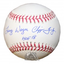 Chipper Jones Autographed Full Name Baseball HOF Inscription - PSA