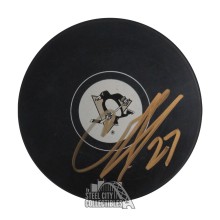 Craig Adams Autographed Pittsburgh Hockey Puck - JSA (Gold Ink)