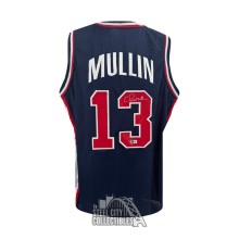 Chris Mullin Autographed USA Custom Blue Basketball Jersey - BAS