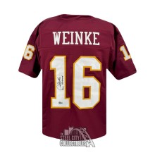 Chris Weinke 2000 Heisman Autographed Florida State Custom Maroon Football Jersey - BAS