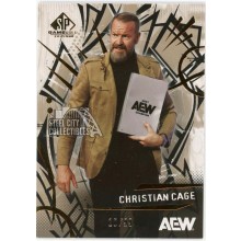 Christian Cage 2025 Upper Deck AEW SP Game Used Gold Card #6 10/99