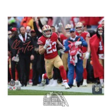 Christian McCaffrey Autographed San Francisco 8x10 Football Photo - BAS (Side Line)