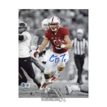 Christian McCaffrey Autographed Stanford 8x10 Football Photo - BAS (Vertical)