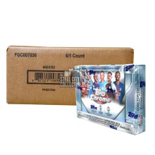 2025-26 Topps Chrome UEFA Club Competitions Soccer Delight 6-Box Case
