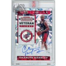 Charles Barkley 2019-20 Panini Contenders Cracked Ice Auto Card #VT-CBK 07/15