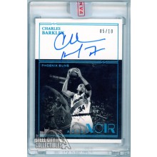 Charles Barkley 2020-21 Panini Noir Black & White Platinum Auto Card 05/10