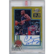 Charles Barkley 2019-20 Panini Contenders Optic Gold Prizm Autograph Card 01/10