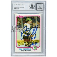 Dino Ciccarelli 1981-82 Topps "HOF 2010" Autograph Rookie Card #105 BAS 10