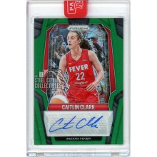 Caitlin Clark 2025 Panini Prizm WNBA Green Autograph Card #SG-CC