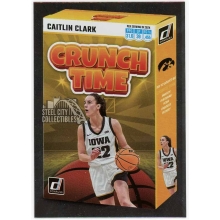 Caitlin Clark 2024 Panini Caitlin Clark Collection Crunch Time Metalized Rookie Card #SS-CT2