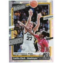 Caitlin Clark 2024 Panini Collection Donruss Highlights Rookie Card #H6 021/299