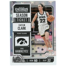 Caitlin Clark 2024 Panini Collection Contenders Rookie Card #CC3 215/299