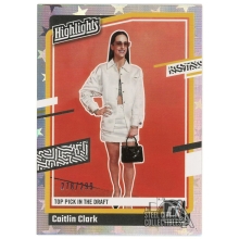 Caitlin Clark 2024 Panini Collection Donruss Highlights Rookie Card #H15 278/299
