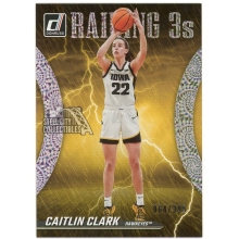 Caitlin Clark 2024 Panini Collection Raining 3s Rookie Card #R1 064/399