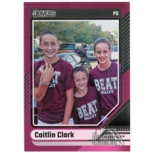 Caitlin Clark 2024 Panini Collection Donruss Pink Rookie Card #16 49/50