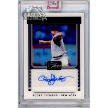 Roger Clemens 2022 Panini Three & Two Legendary Red Autograph Card #LS-RC 4/6