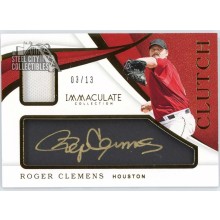 Roger Clemens 2019 Panini Immaculate Clutch Jersey Autograph Card #CL-RC 3/13