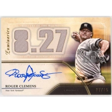 Roger Clemens 2020 Topps Luminaries Masters of the Mound Jersey Autograph Card #MOMAR-RC 7/15