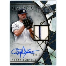 Roger Clemens 2022 Topps Diamond Icons Patch Autograph Card #SPA-RC 08/10