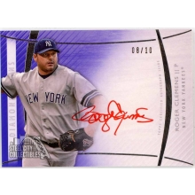 Roger Clemens 2017 Topps Diamond Icons Red Ink Autograph Card #RA-RCL 8/10