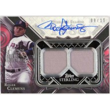 Roger Clemens 2022 Topps Sterling Seasons Dual Jersey Autograph Card #SSAR-RCL 9/15