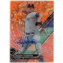 Roger Clemens 2017 Topps High Tek Orange Autograph Card #HT-RC 7/25