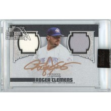 Roger Clemens 2019 Topps Dynasty Dual Patch Autograph Card #ADR-RC 4/5
