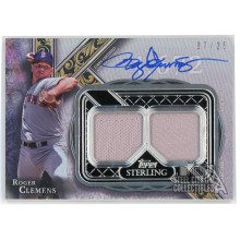 Roger Clemens 2022 Topps Sterling Strikes Double Patch Auto Card #STAR-RCL 07/25