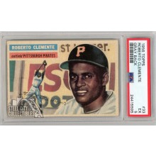 Roberto Clemente 1956 Topps Baseball Gray Back Card #33 PSA 5