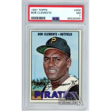 Roberto "Bob" Clemente 1967 Topps Card #400 PSA 7 NM