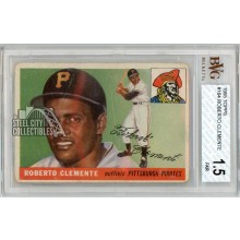 Roberto Clemente 1955 Topps Baseball Rookie Card #164 BVG 1.5