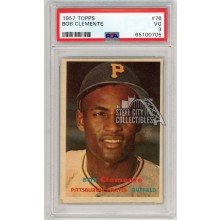 Roberto Clemente 1957 Topps Baseball Card #76 PSA 3 (705)