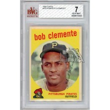 Roberto Clemente 1959 Topps Baseball Card #487 BVG 7