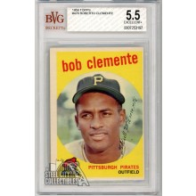 Roberto "Bob" Clemente 1959 Topps Card #478 BVG 5.5 Excellent+ (197)