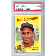 Roberto "Bob" Clemente 1959 Topps Card #478 PSA 4 VG-EX (619)