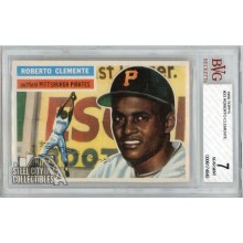Roberto Clemente 1956 Topps Baseball Card #33 BVG 7