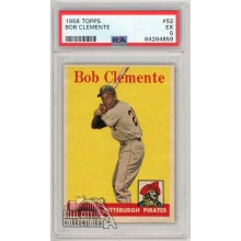 Roberto "Bob" Clemente 1958 Topps Card #52 PSA 5 EX (859)