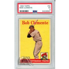 Roberto "Bob" Clemente 1958 Topps Card #52 PSA 5 EX (587)