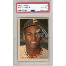 Roberto Clemente 1957 Topps Baseball Card #76 PSA 6 (703)