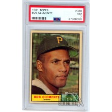 Roberto "Bob" Clemente 1961 Topps Card #388 PSA 7 NM (950)